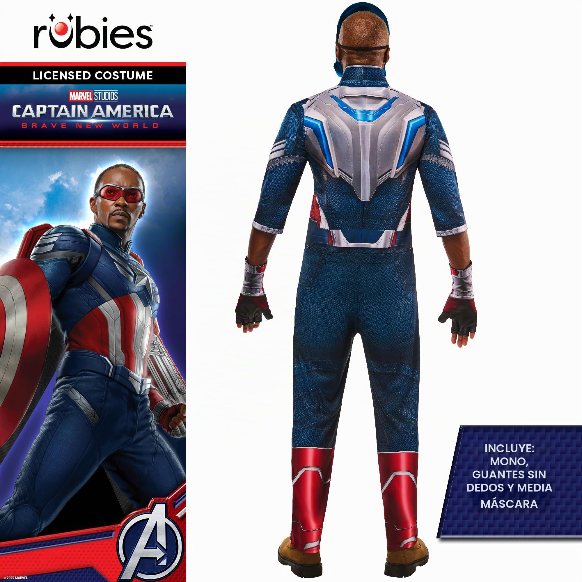 Rubie's Official Brave New World Captain America Deluxe Adult, Adult Fancy Dress