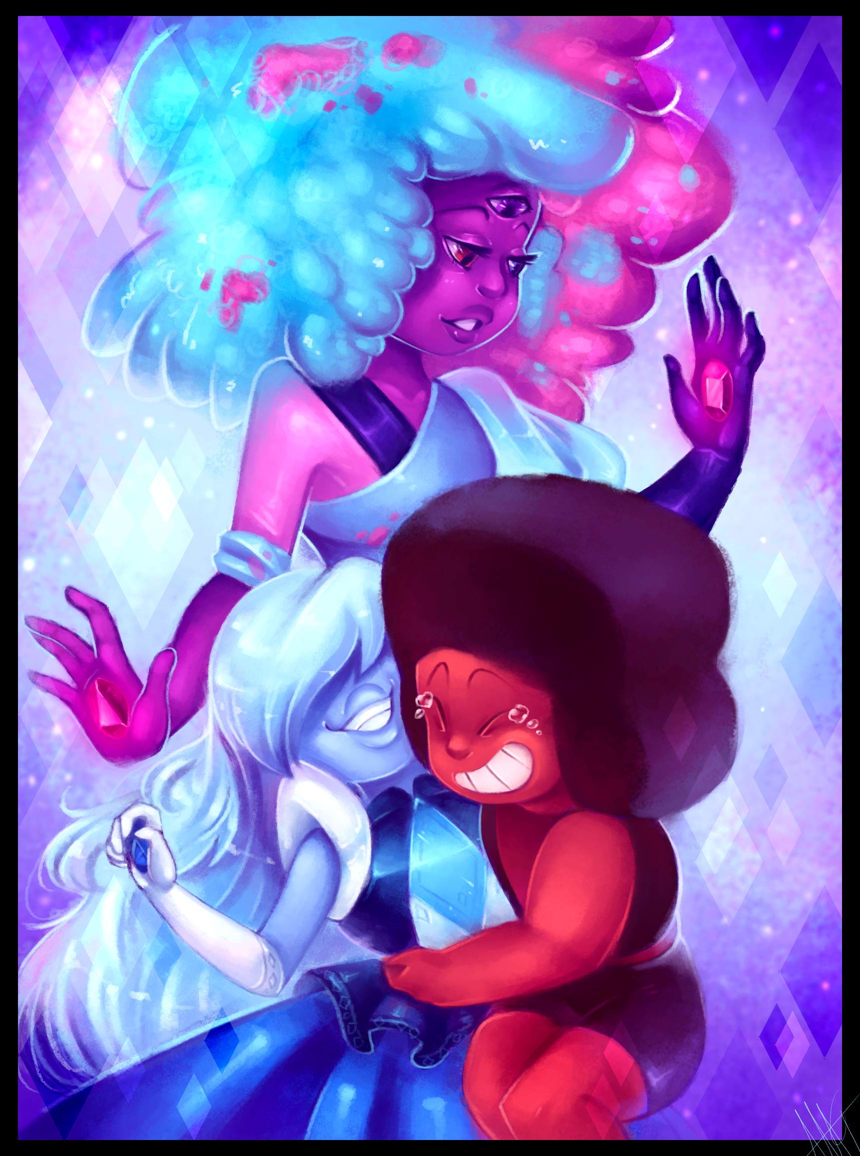 CanvasWallCraft poster, compatible with Steven Universe - Steven universe Garnet