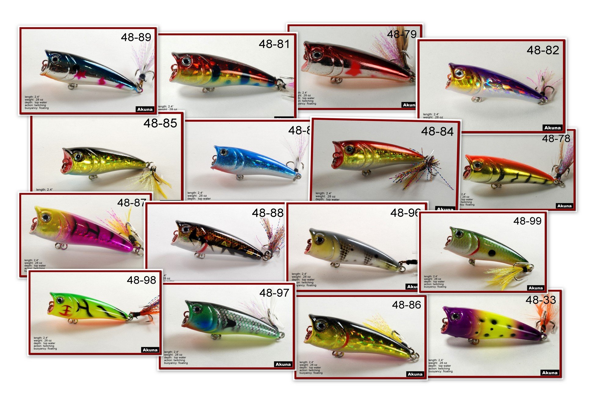 トップウォーター ルアーセット Amazon.co.jp: WQADPJ 回転しっぽ付きの5pcs /ロットとてつもない大