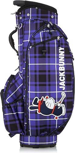 JACKBUNNY ✕うさみみドラえもんコラボレッドチェック キャディバッグ ジャックバニー ドラえもん キャディバッグ