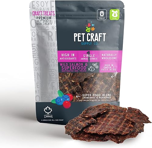 Pet Craft Supply Pure Natural - Golosinas secas para perros - Golosinas de salmón para perros - Golosinas de hígado - Golosinas de entrenamiento
