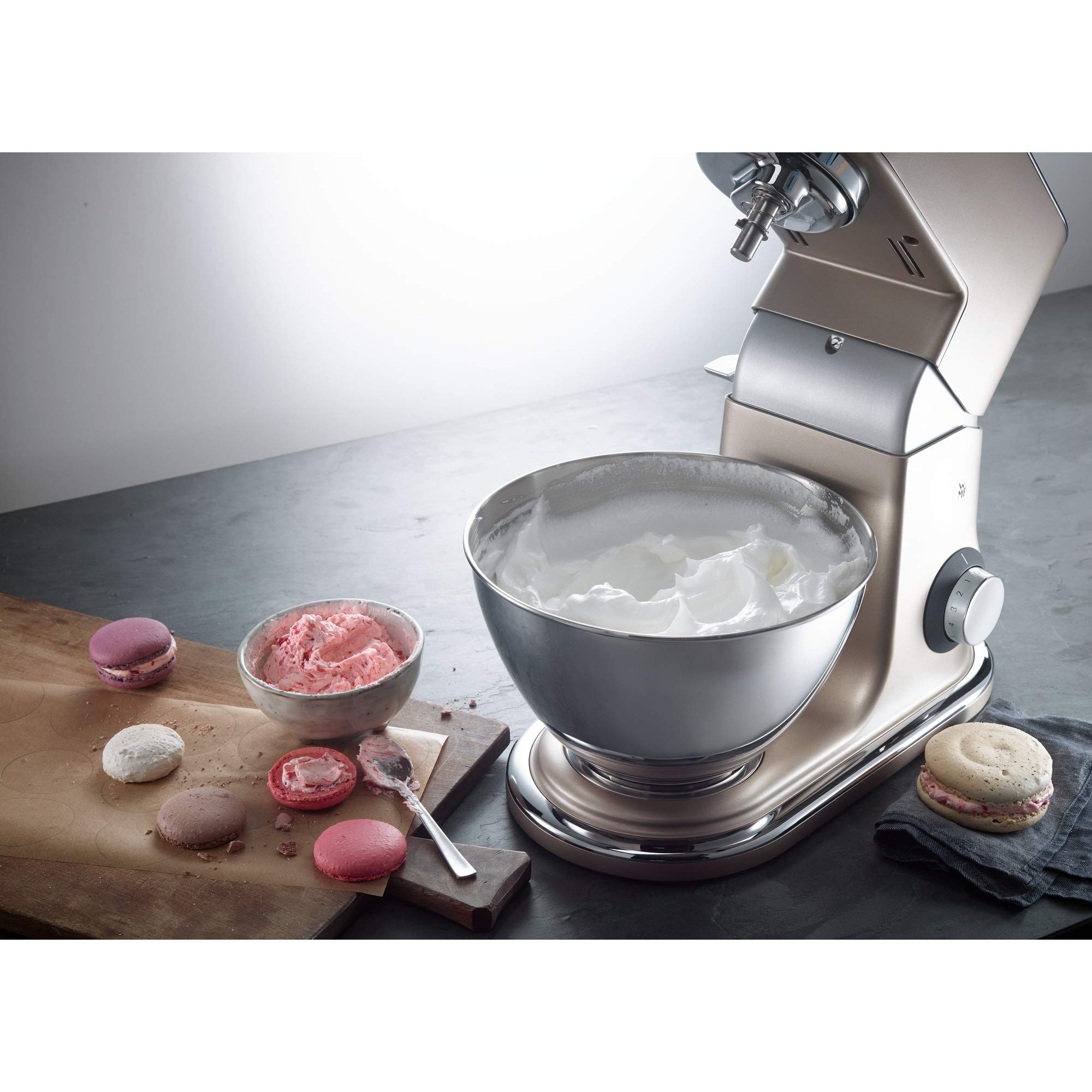 WMF Profi Plus miska do mieszania 3,6 l do robota kuchennego WMF Profi Plus, Cromargan wysoki połysk, oszczędność miejsca, metaliczna