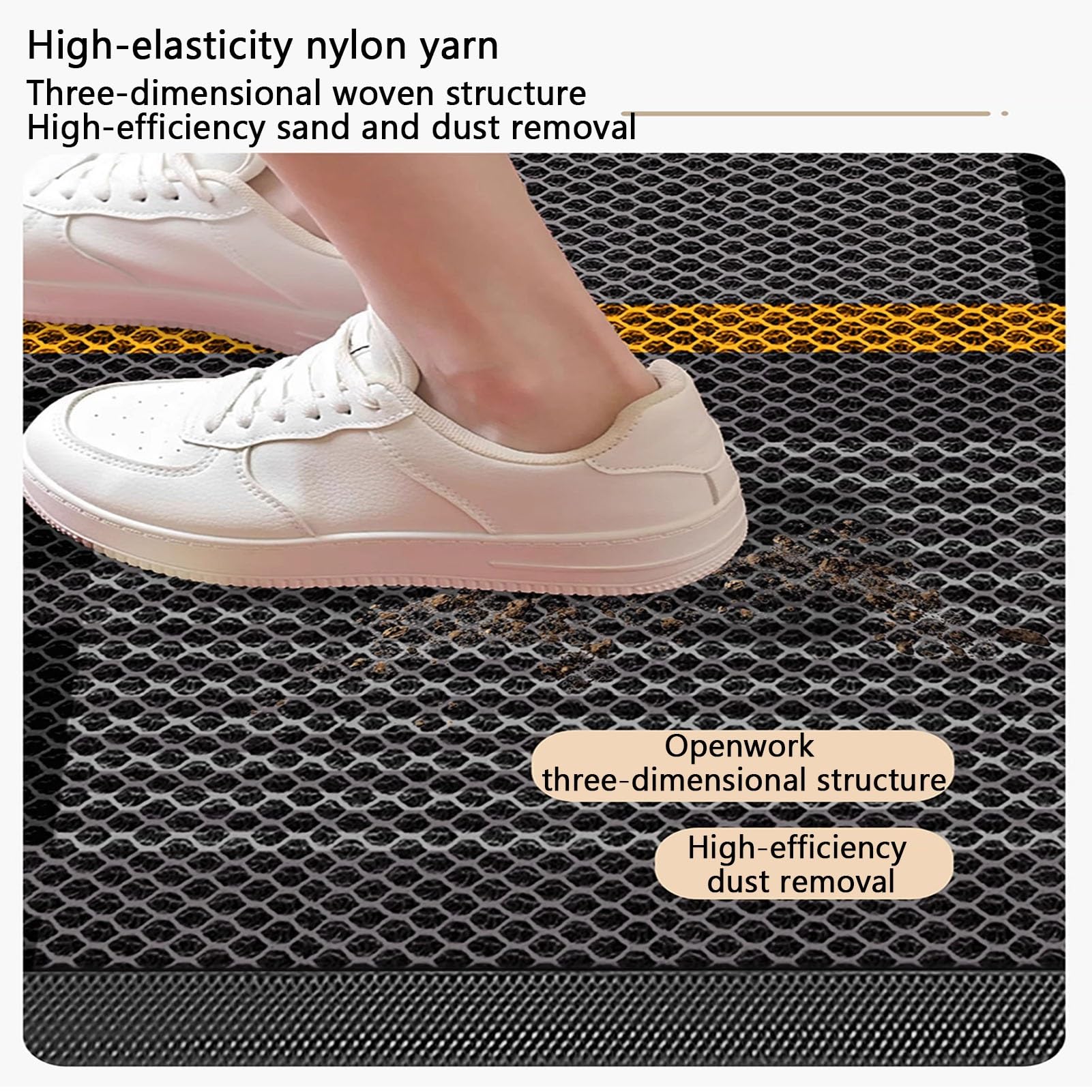 Outdoor Mat Felpudo Lavable prevent skidding Doormats Alfombra Pasillo | Jardines Particulares, Tiendas y Entradas A Patios(C,50x80cm/19.69x31.5″)