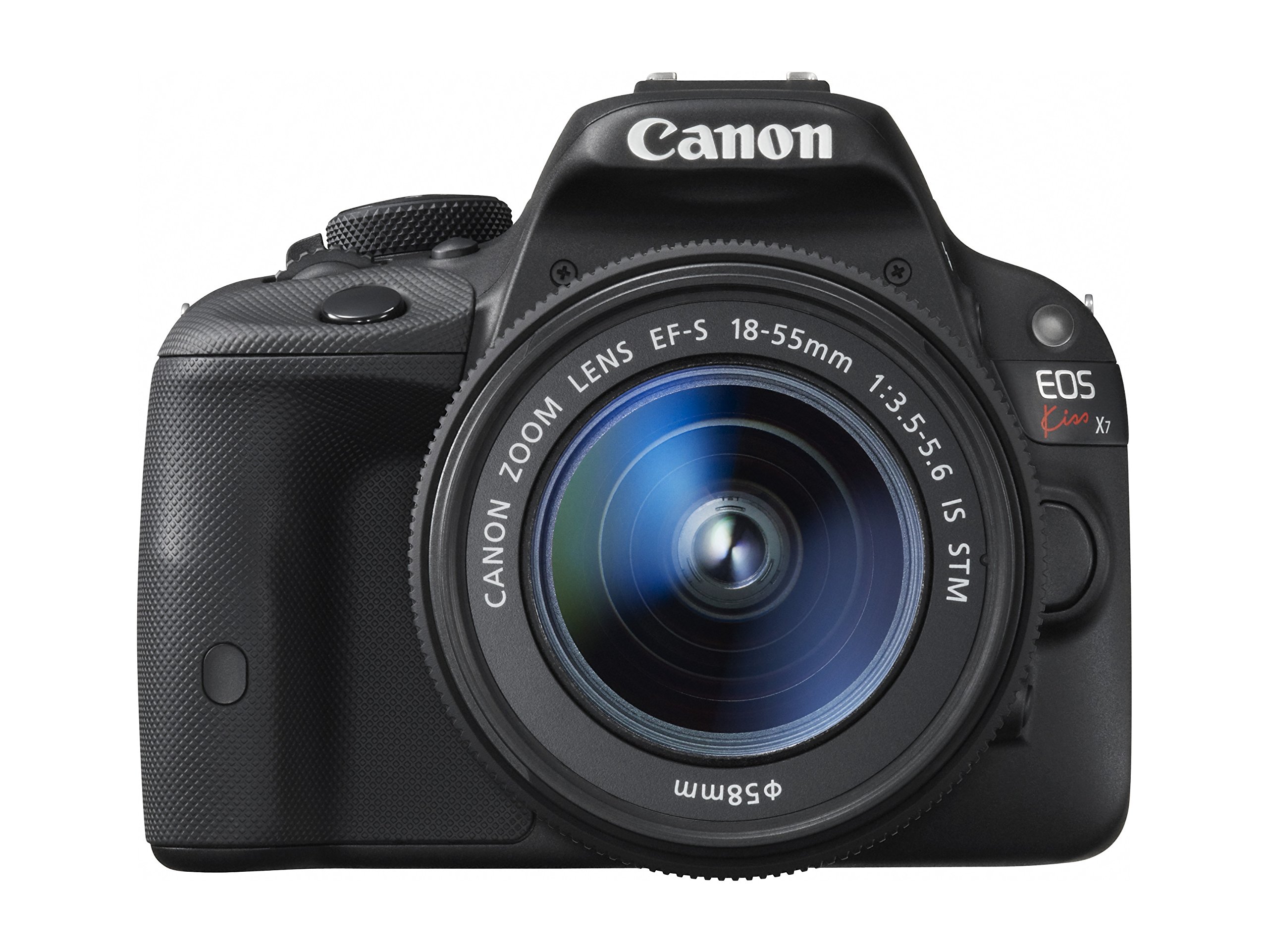 Canon DSLR Camera EOS Kiss X7 with EF-S18-55mm is STM - International  Version (No Warranty)