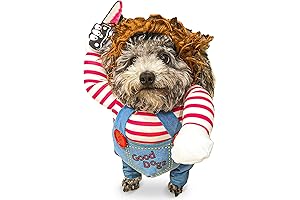 Funny Chuckies Pet Dog Halloween Costume for Small Medium and Large Dogs