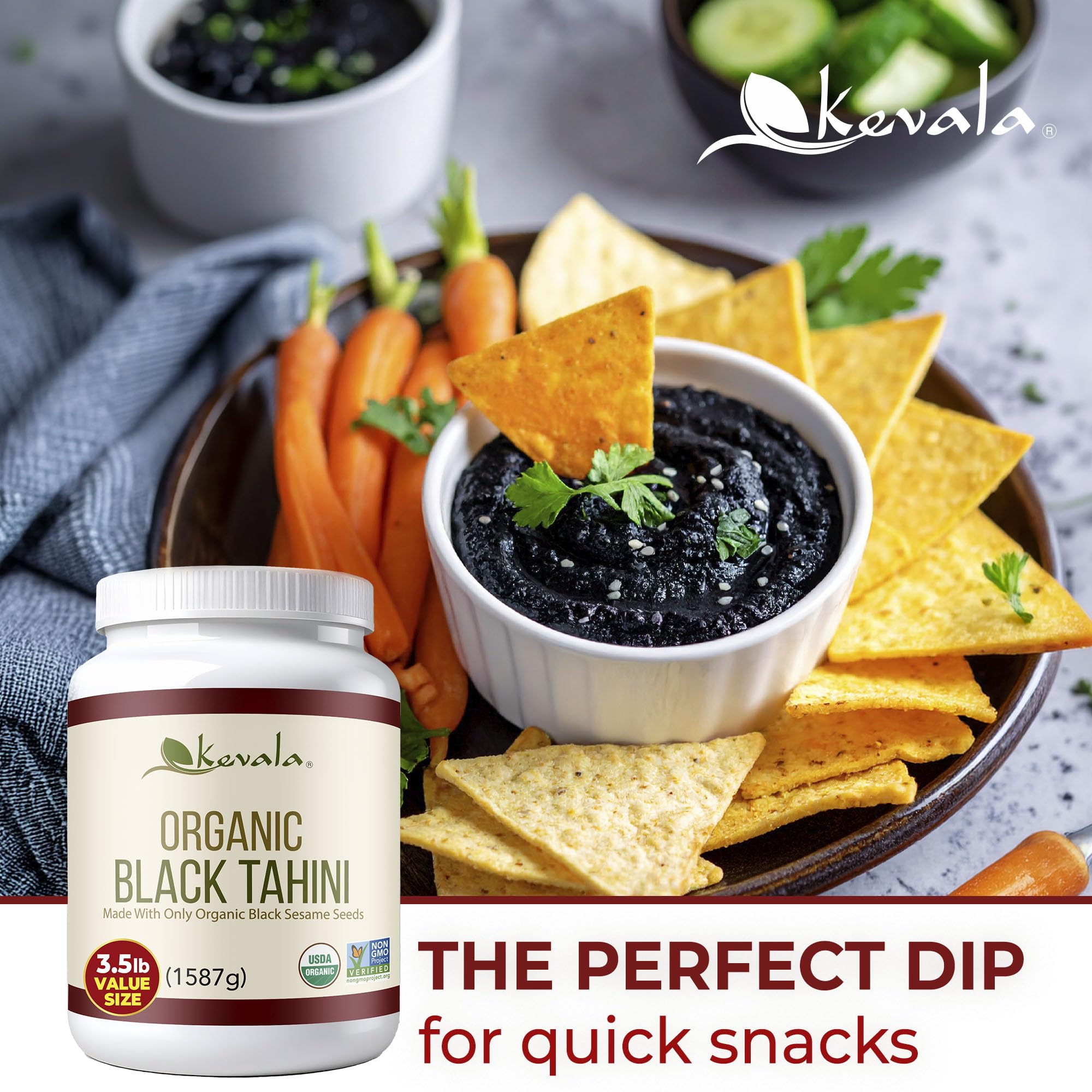 Amazon.com : Kevala Organic Black Tahini - Black Sesame Paste