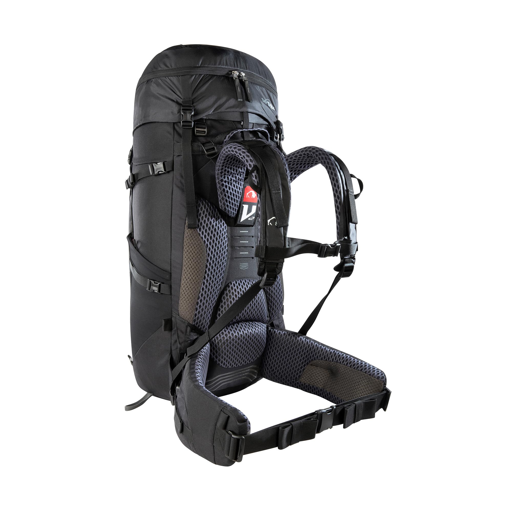 Tatonka Yukon 50+10 - Trekkingrucksack mit Frontzugriff, verstellbarem Rückensystem, extra Bodenfach, Regenhülle und 60 Liter Volumen