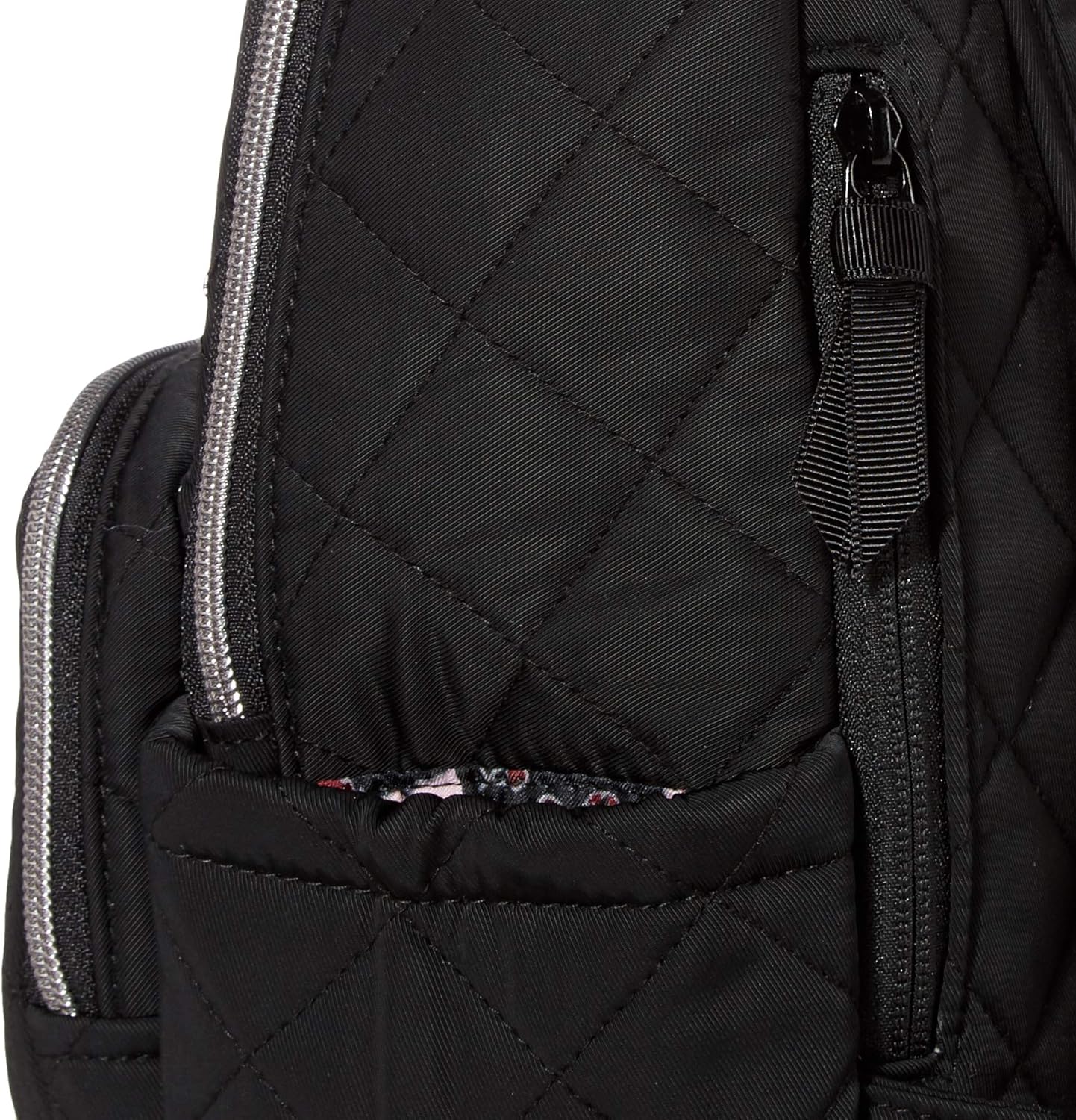 Vera Bradley Women's Performance Twill Small Backpack, Classic Black, One Size