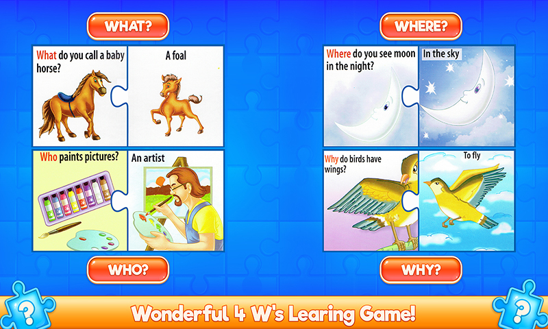 The 4Ws - What When Where Why Puzzle Game - App on Amazon Appstore