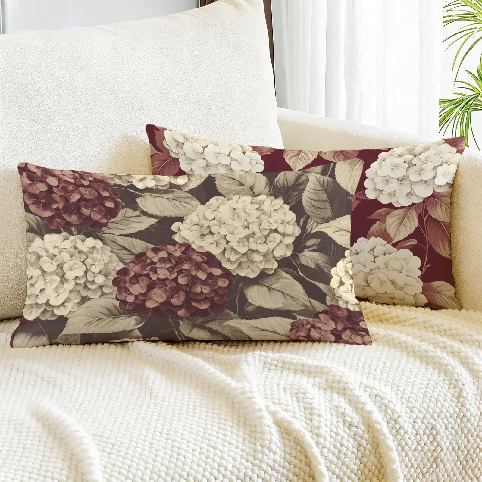 Poszewka na poduszkę 70 x 90 cm, beżowa, dekoracyjna poszewka na poduszkę, zestaw 2 poszewek na poduszki lniane, do dekoracji salonu, na wiosnę i lato, nowoczesna, ozdobna poszewka na poduszkę z