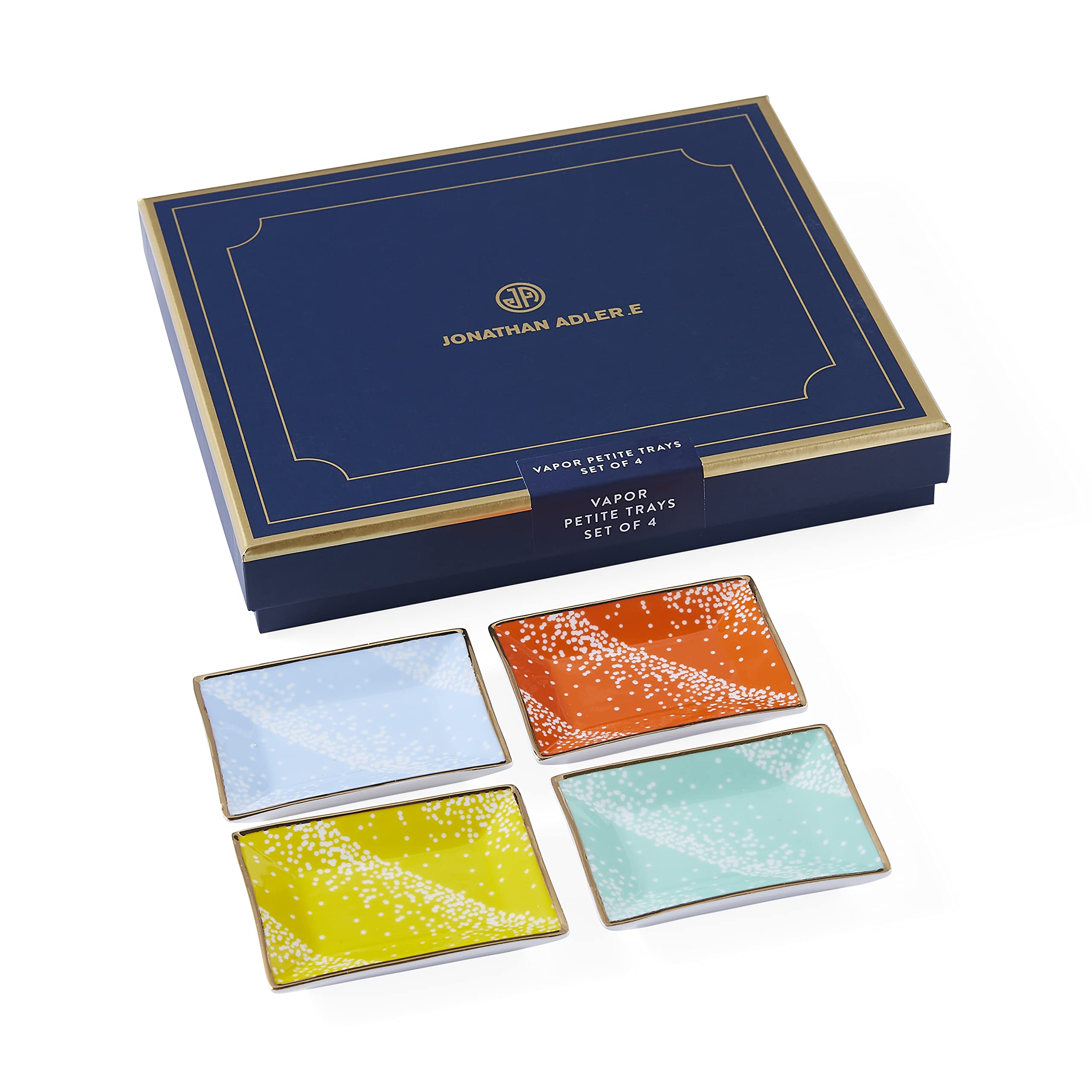 Jonathan Adler Vapor Petite Biblo Tepsi Seti, Çoklu