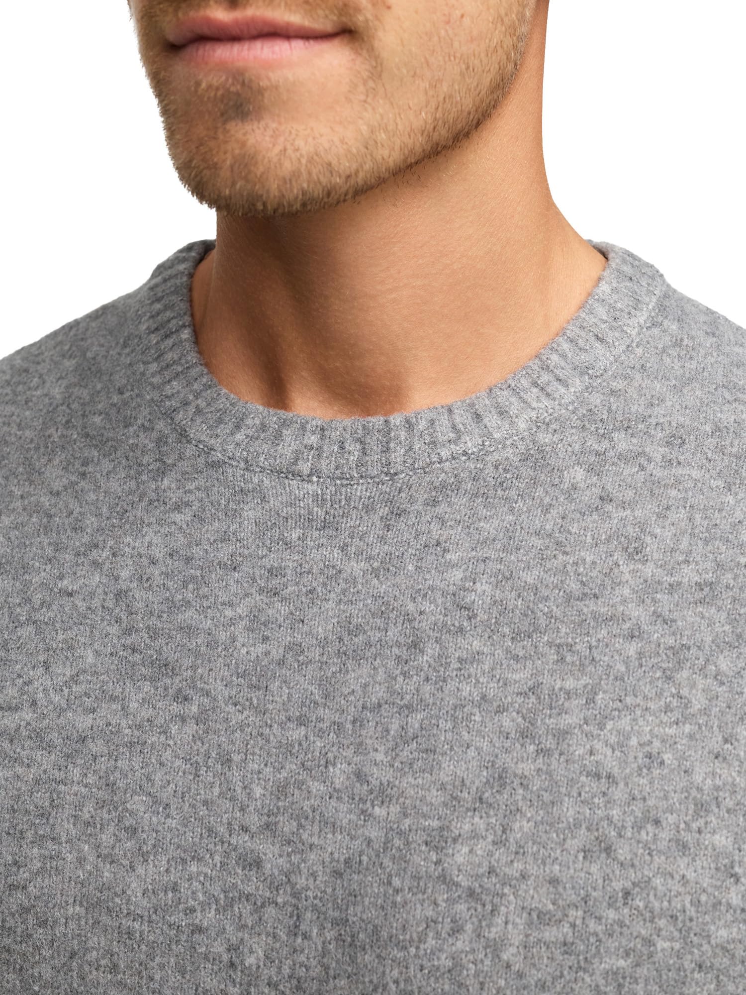 Indicode Intrax - Jersey de punto fino con cuello redondo para hombre