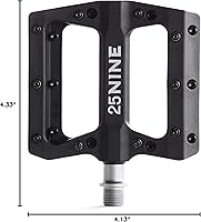 Vista 6 de Bushido BMX - Pedales de plataforma termoplásticos duraderos para BMX y MTB, múltiples opciones