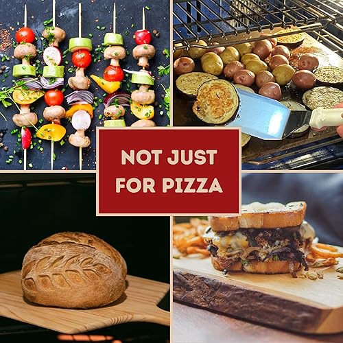 Miniatura 4 de ThermiChef Acero universal XL para pizza de 16 x 22 pulgadas (grosor de 316 pulgadas), acero de cocción multiusos para hornos y parrillas, fabricado