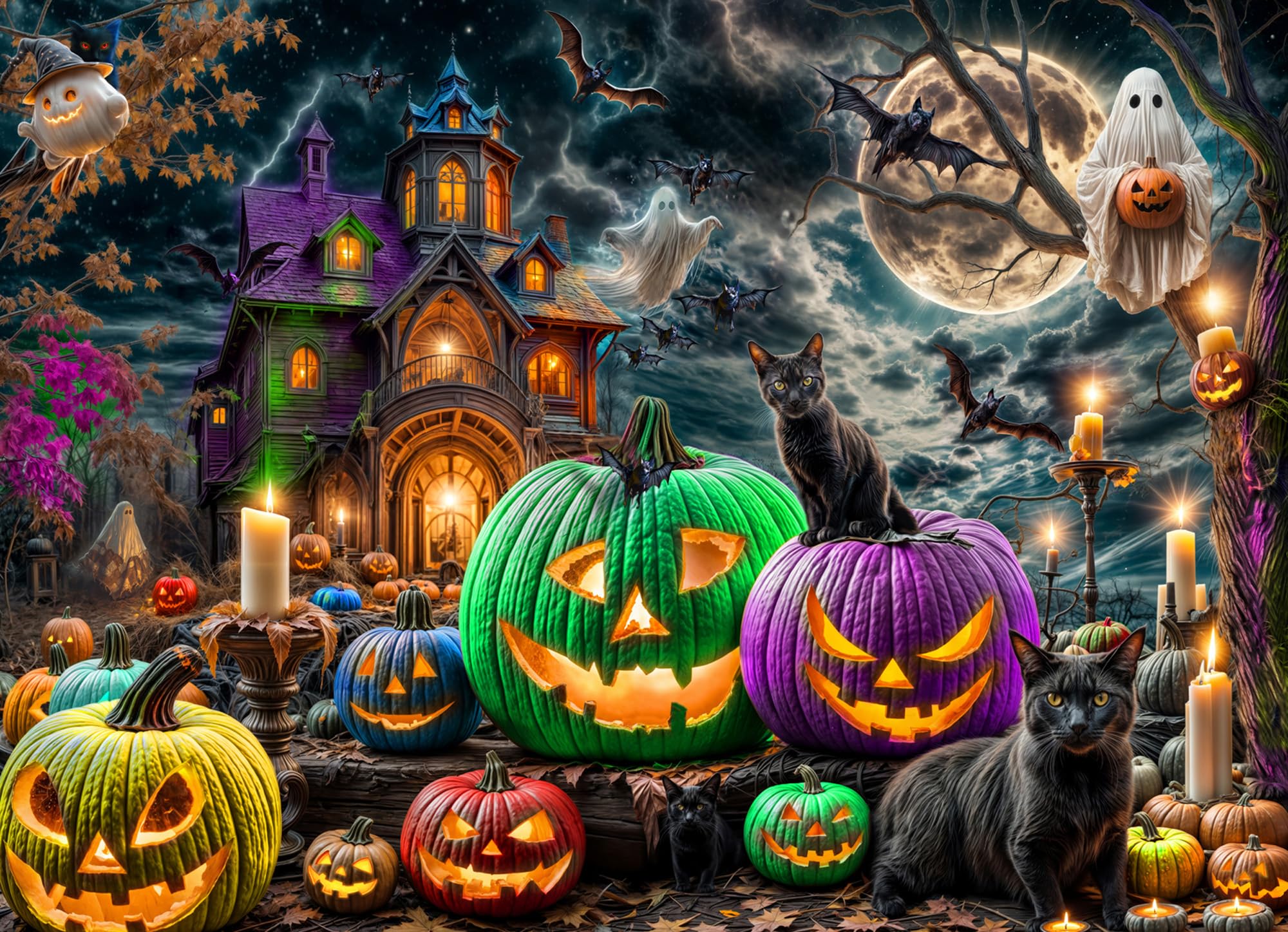 Halloween Night リゼ SP Amazon.com: Halloween Puzzle 1000 Pieces for Adults – Gothic