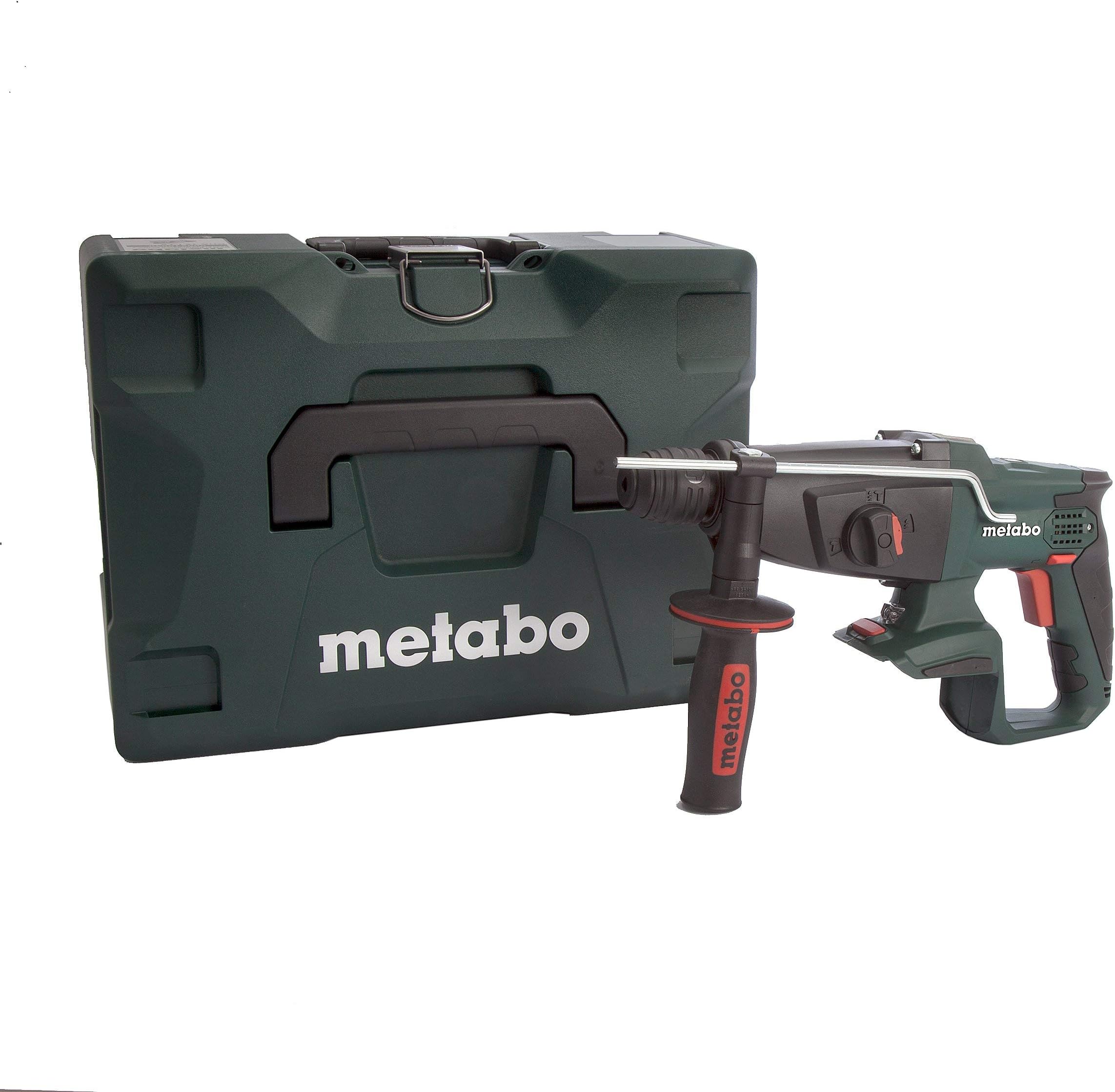 Metabo 600210840 KHA18LTX 18 V Li-Ion SDS Plus Hammer Drill with Metaloc Carry Case-Green, 1