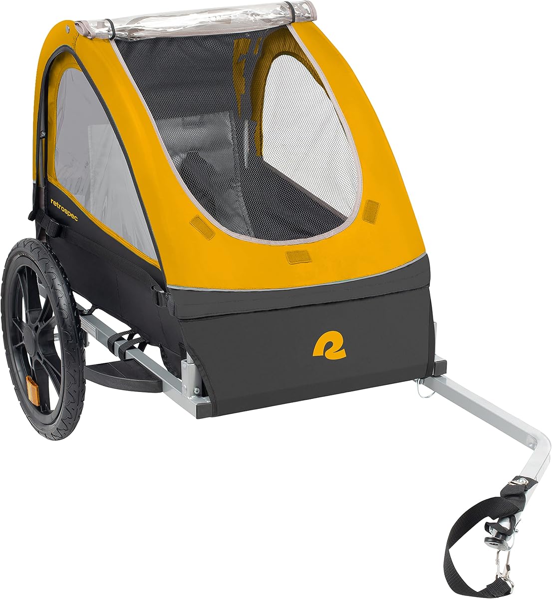 Retrospec Rover Remolque de bicicleta para niños, pasajero individual y doble, plegable para niños