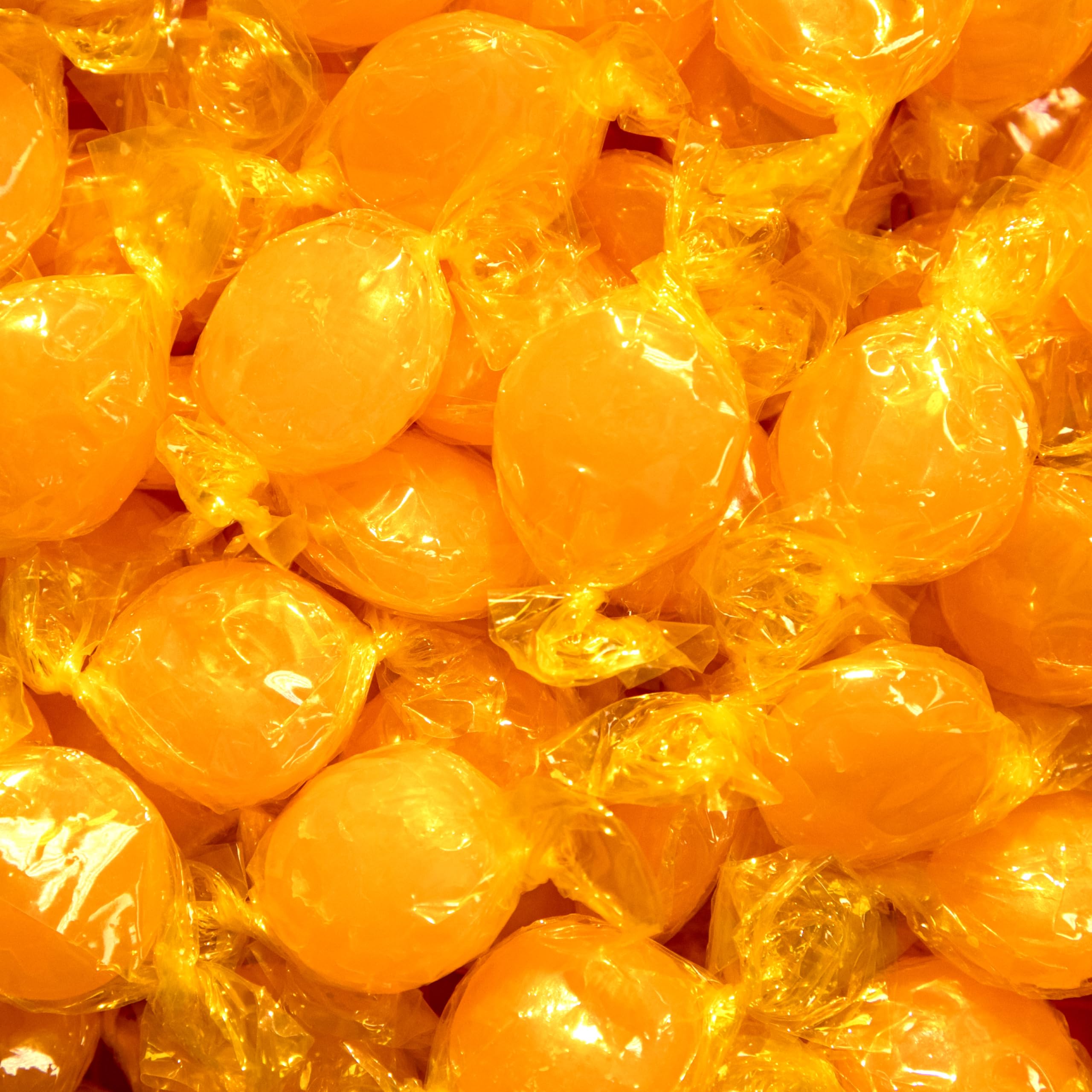 Butterscotch Hard Candy | 2 Pound Bag | Classic Yellow Candy Bulk | Hard Candies Individually Wrapped | Nostalgic Butter Scotch Discs for Office Bowls