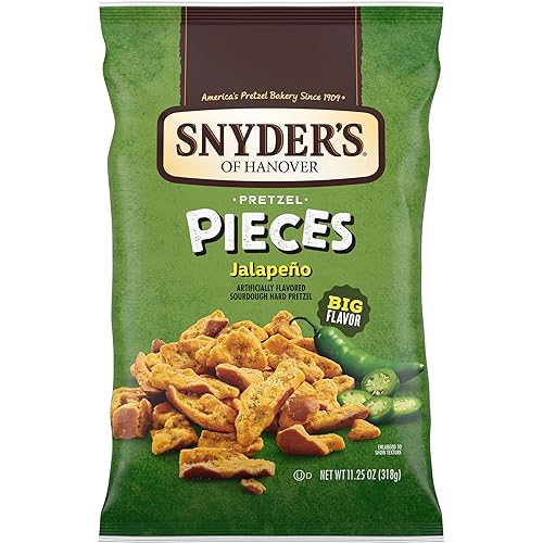 Snyder's of Hanover Piezas de pretzel, jalapeño, 11.25 onzas