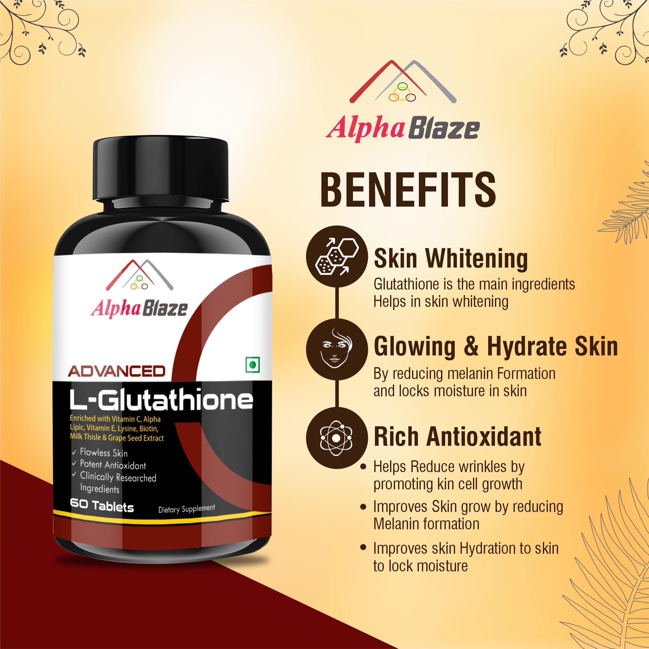 glutathione rich seeds is a powerful antioxidant made by the body that helps protect cells, support detoxification, and promote healthy, glowing skin. These foods naturally help boost and protect glutathione levels supporting skin health AlphaBlaze L - Glutathione Tablets