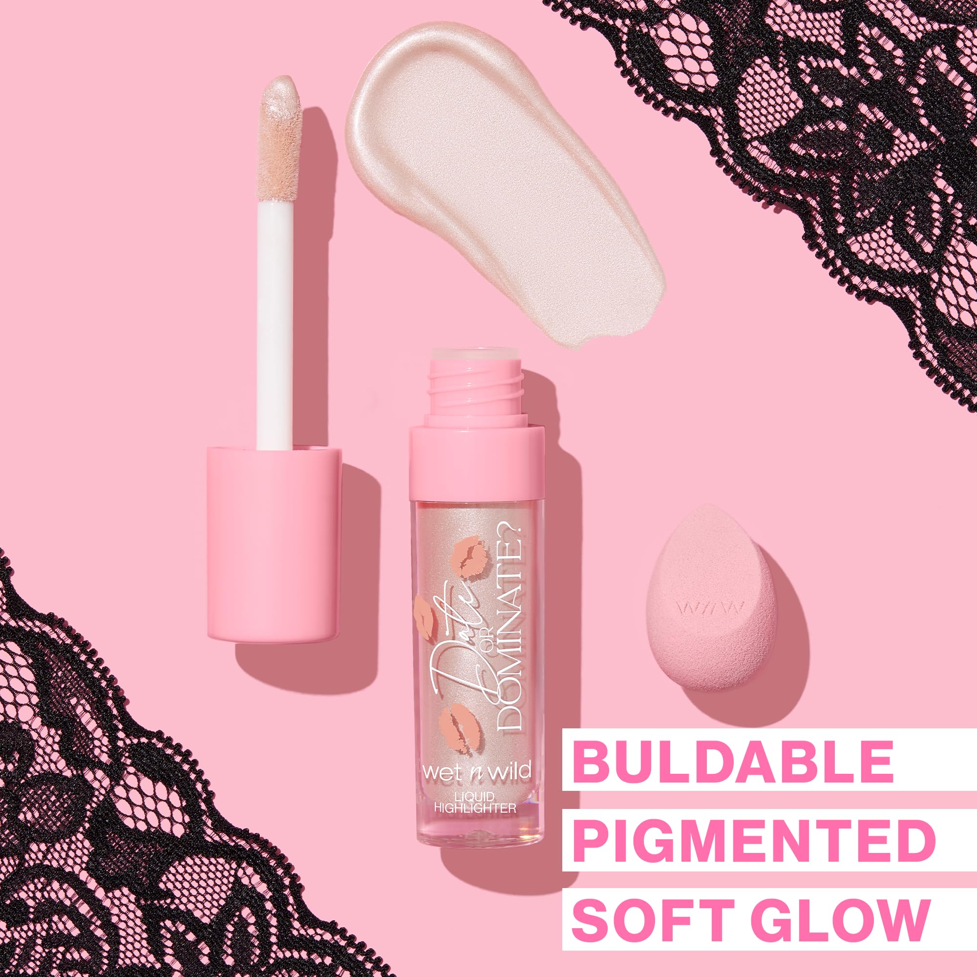 wet n wild Date Or Dominate Liquid Highlighter & Sponge Set