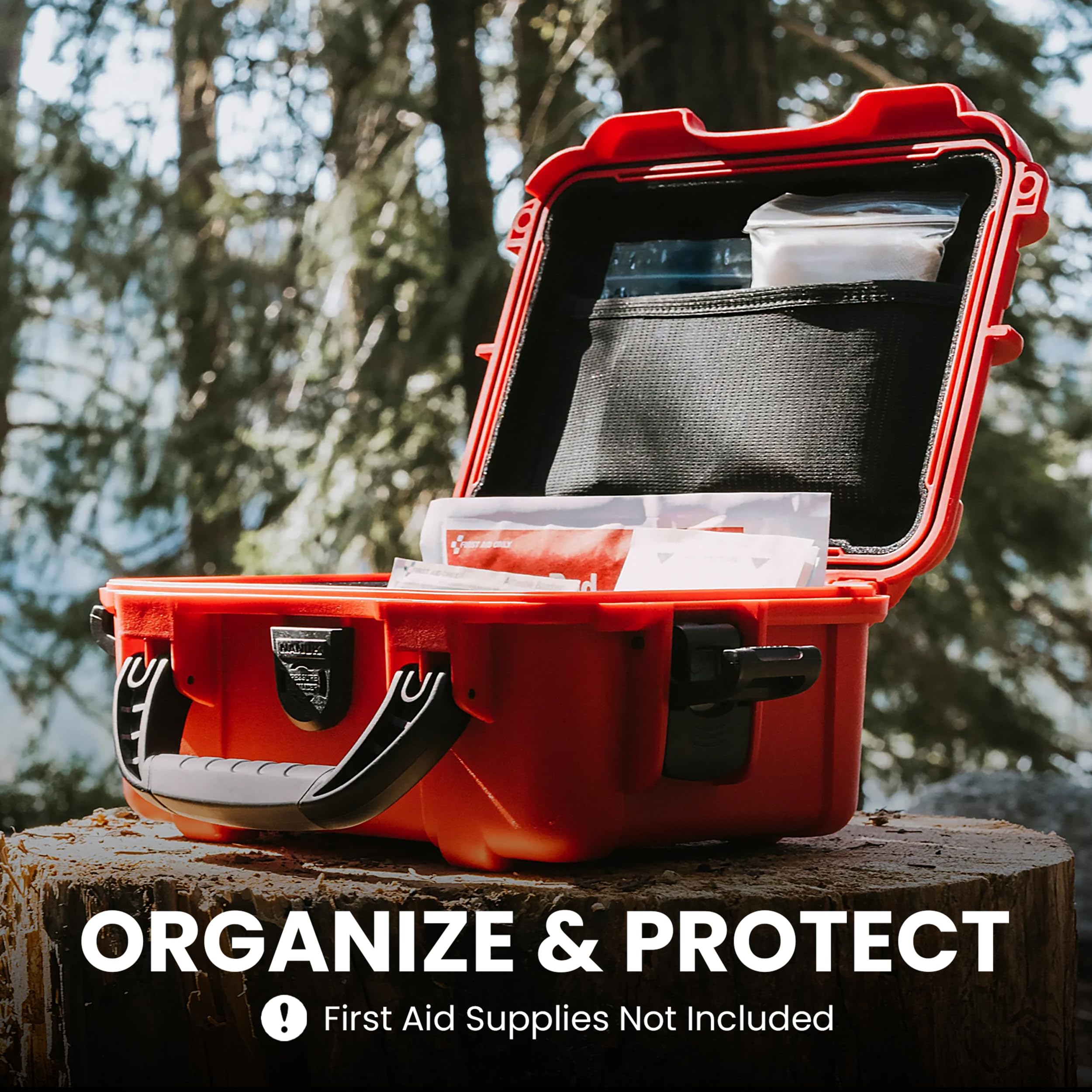 904 - Nanuk Kit de primeros auxilios (vacío) con divisor y organizador de tapa