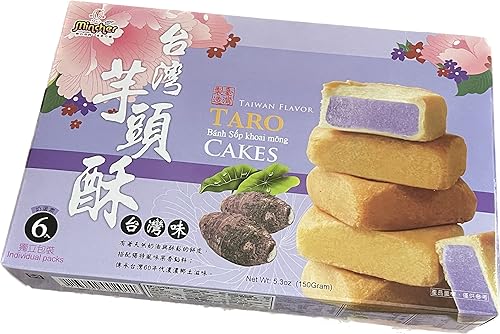 Banh Sop Khoai Mong (Taiwan Flavor Taro Cakes) - 5.3 oz (paquete de 1)