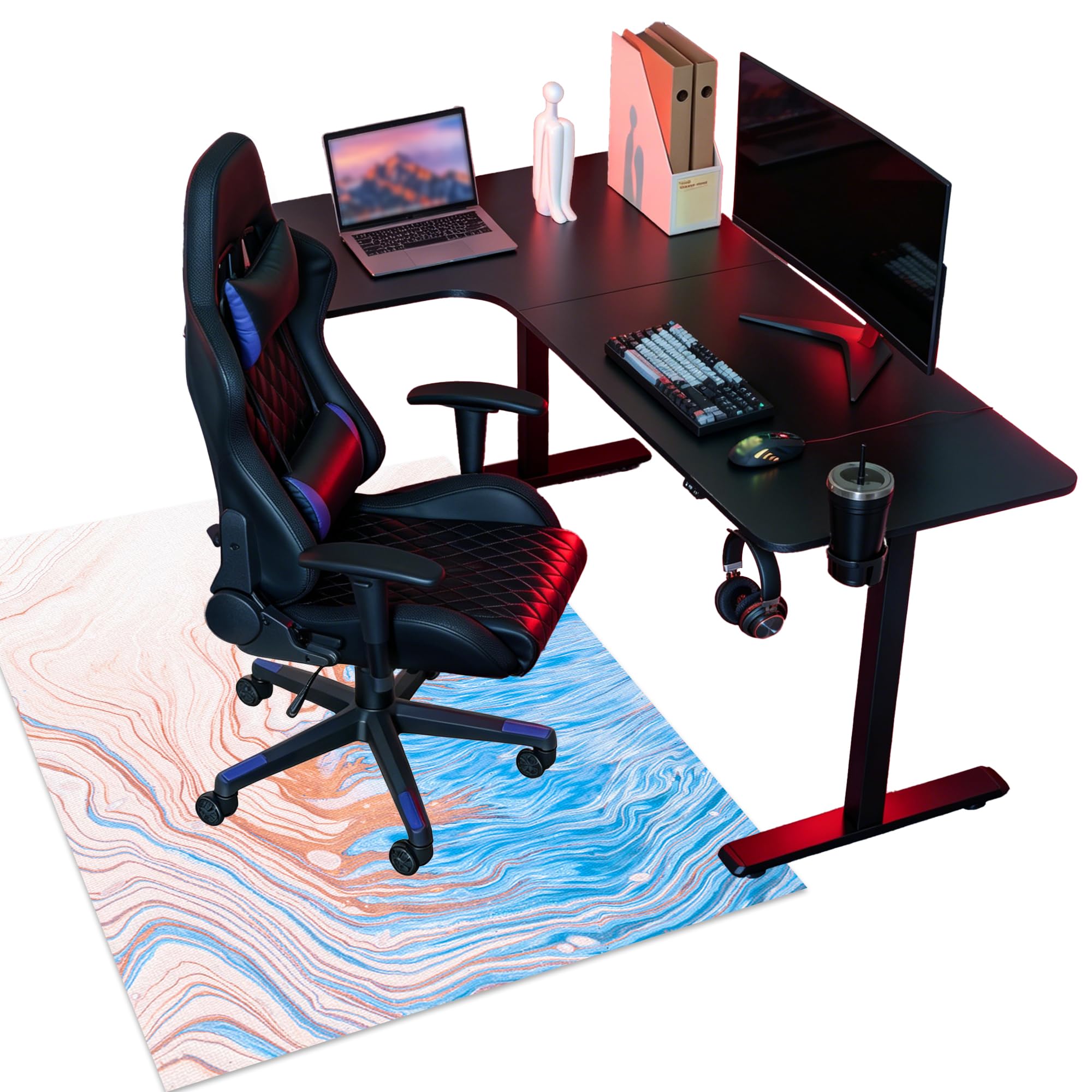 Tapis de Sol Bureau Gaming, Tapis protège-Sol Chaise Grand Tapis