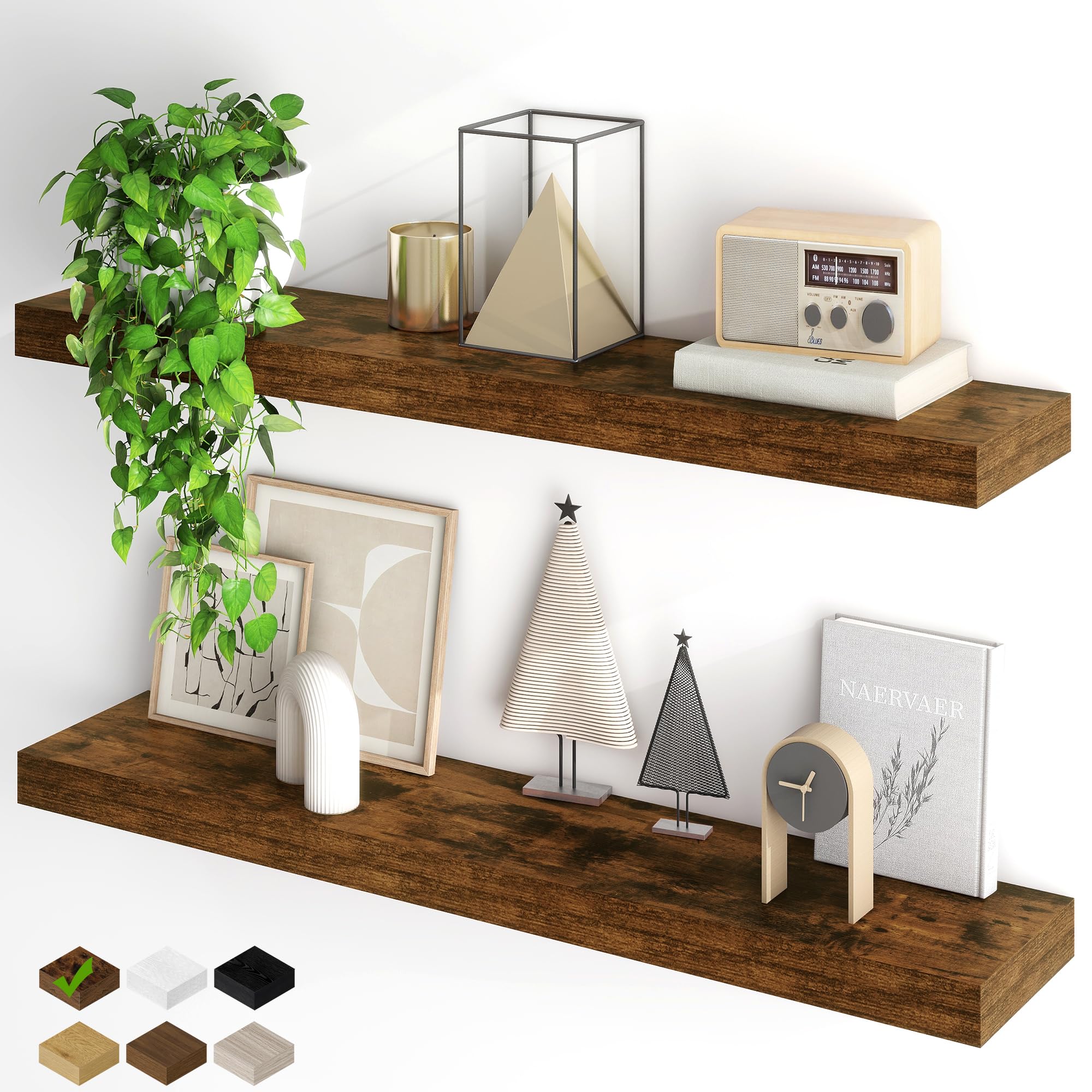 Amazon.com: Fun Memories Floating Shelves for Wall, 40Inch