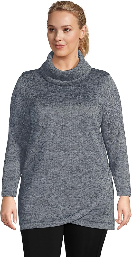 lands end cowl neck fleece