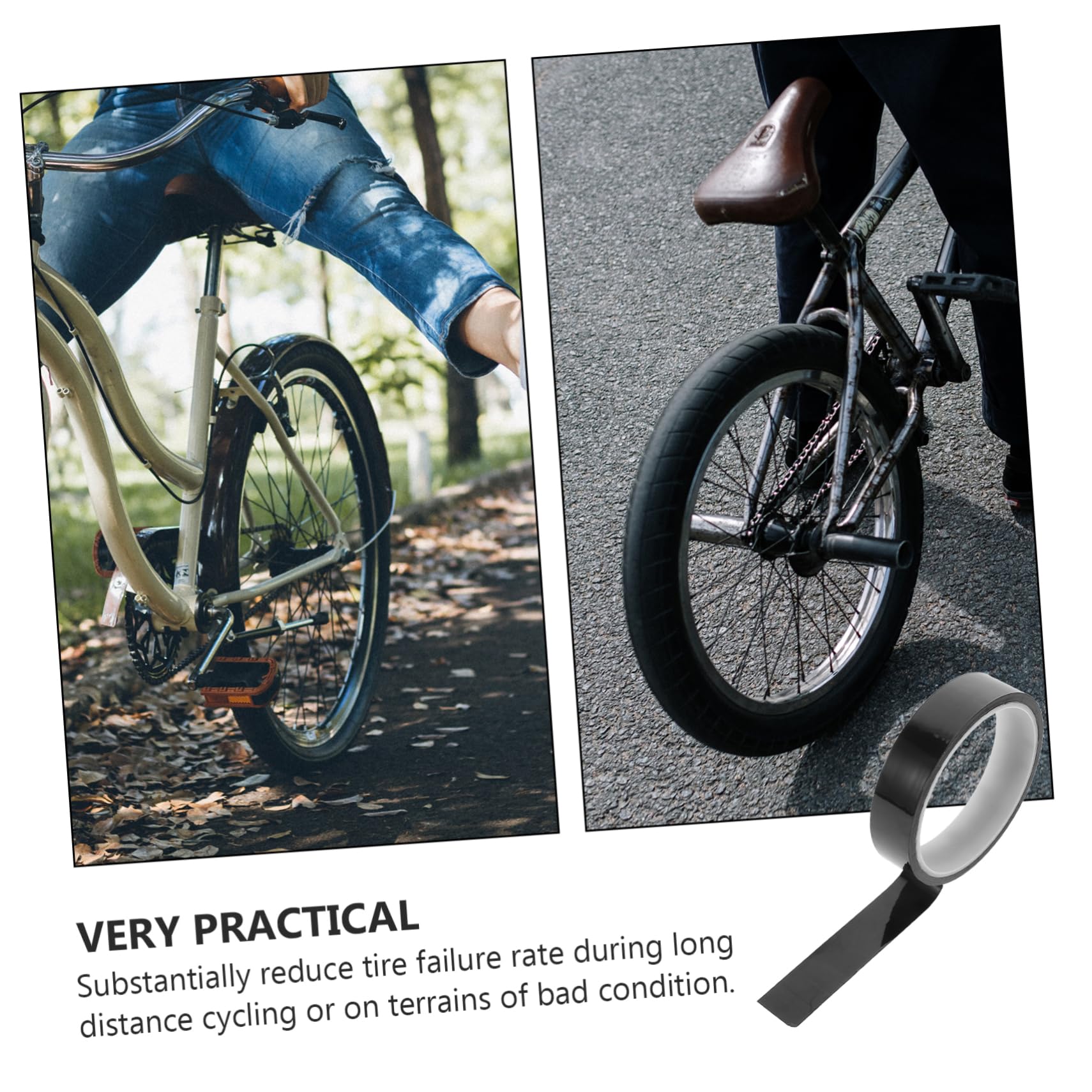 SUPVOX Rim Strip for Bike Tubeless Rim Tape Puncture Prevention Pad Simple Installation Suitable for MTB Road and Folding Bikes