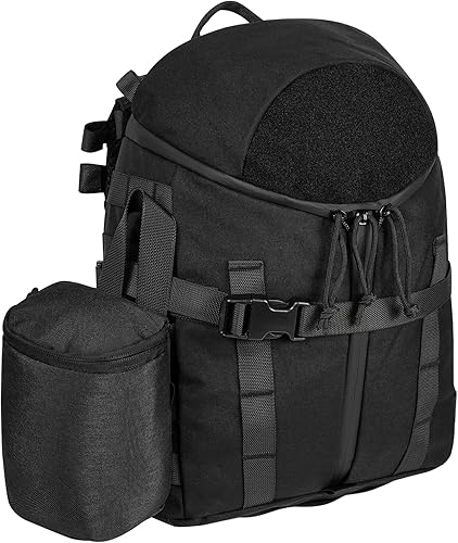 Miniatura 6 de Mochila Tatical para casco, sistema de asalto guerrero, bolsa grande para casco de carga, kit de protección para la cabeza Molle (BK)