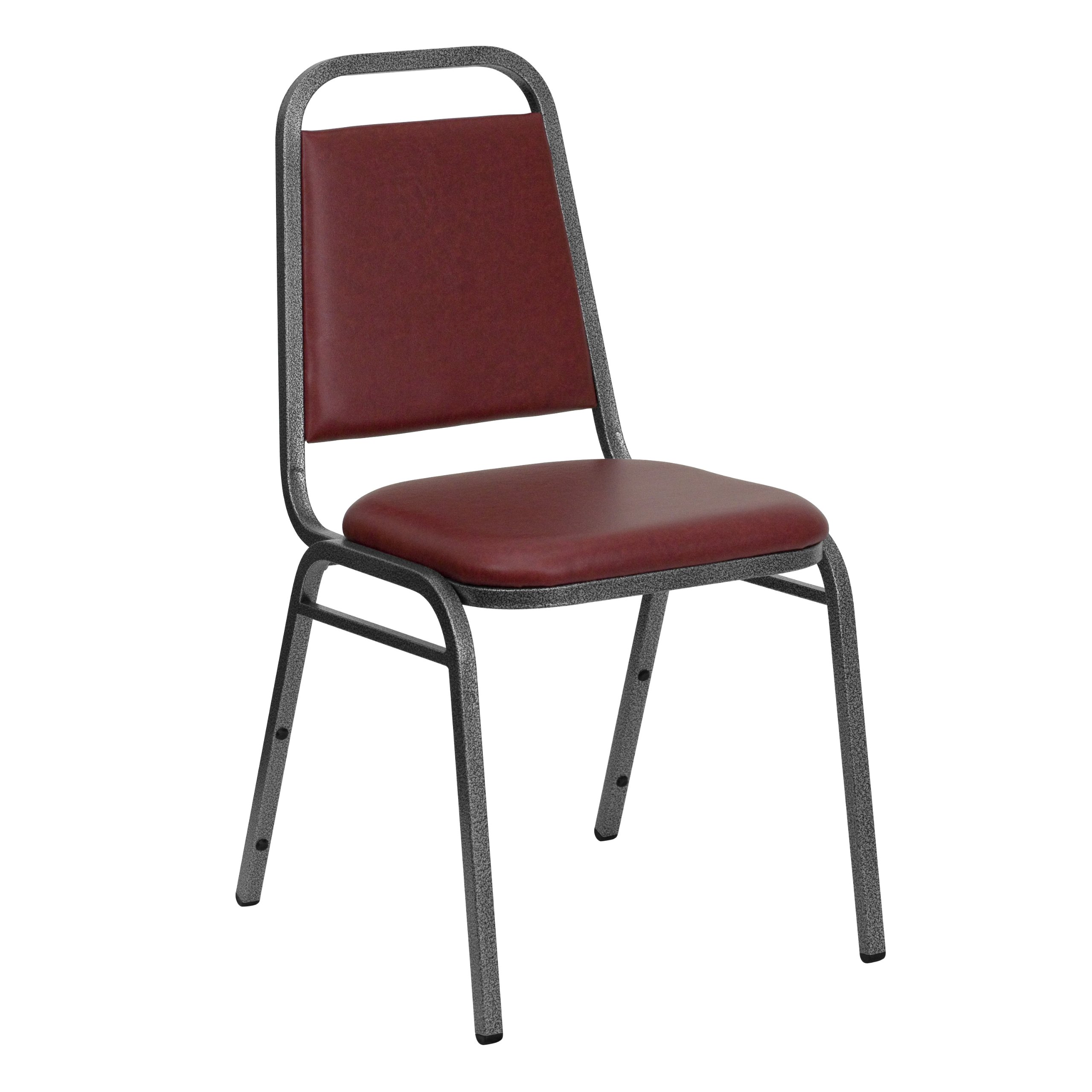 Flash Furniture Hercules Trapezoidal Back Stackable Banquet Chair, Burgundy