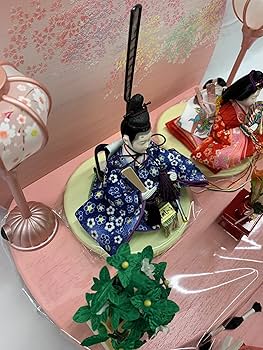 雛人形 峰月 三人官女 女官 長柄 三方 提 3体セット 台座付き お雛様 桃の 折り紙＊雛人形【三人官女(さんにんかんじょ)】Origami Hina