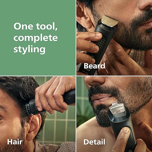 Miniatura 2 de Philips Norelco MG393950 - Cortadora de pelo todo en uno serie 3000 13 en 1 para hombres, recortadora de barba y cortapelos de cabeza, cuchillas