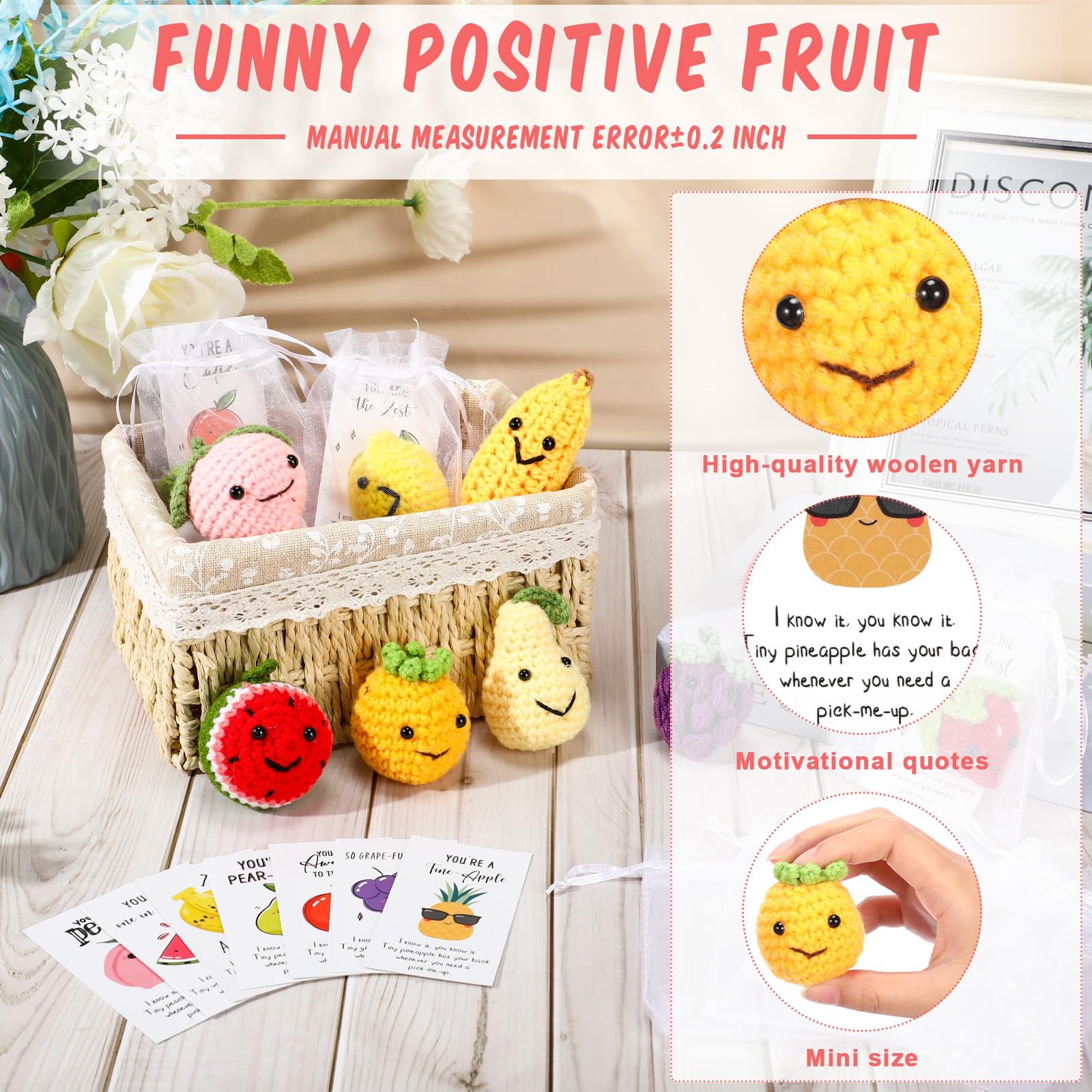 Amazon.com: Shappy 30 Sets Inspirational Positive Fruit Toy