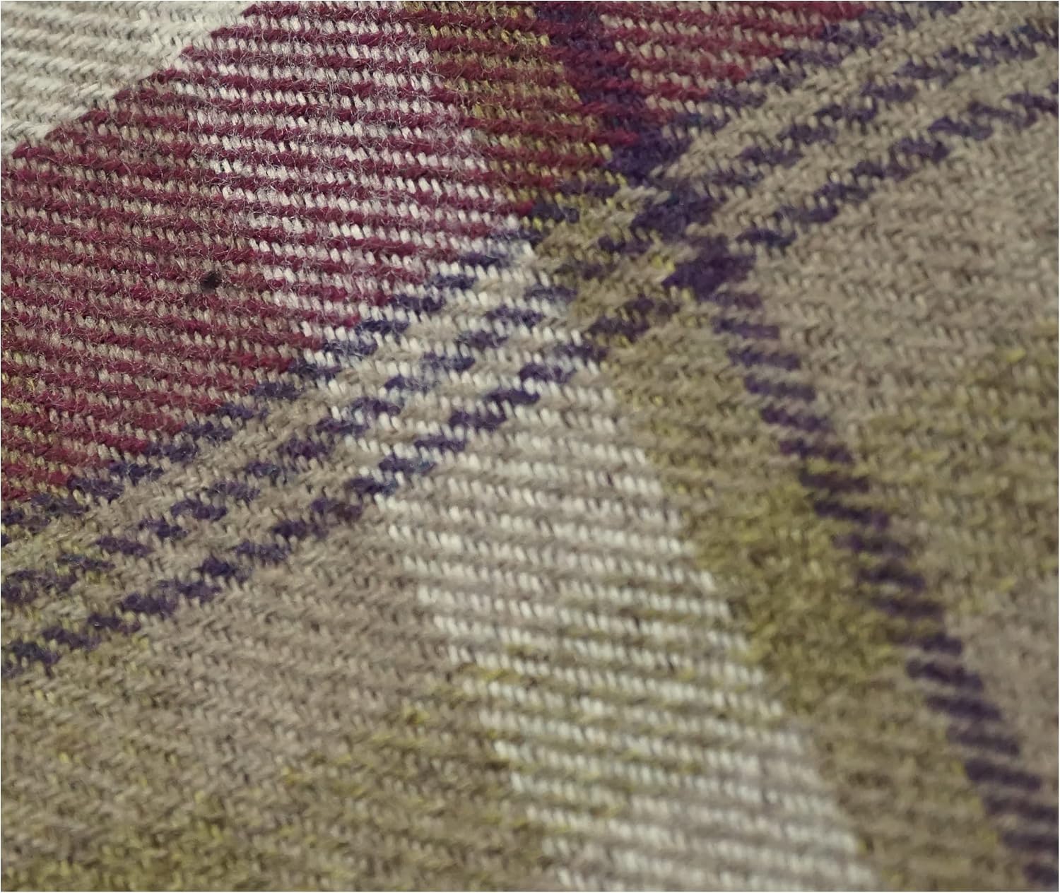 Skye Balmoral Thick Wool Effect Tartan Upholstery Curtain Fabric Sofa Plaid Fabric (100 x 140cm (1 Metre), Heather) - Image 4