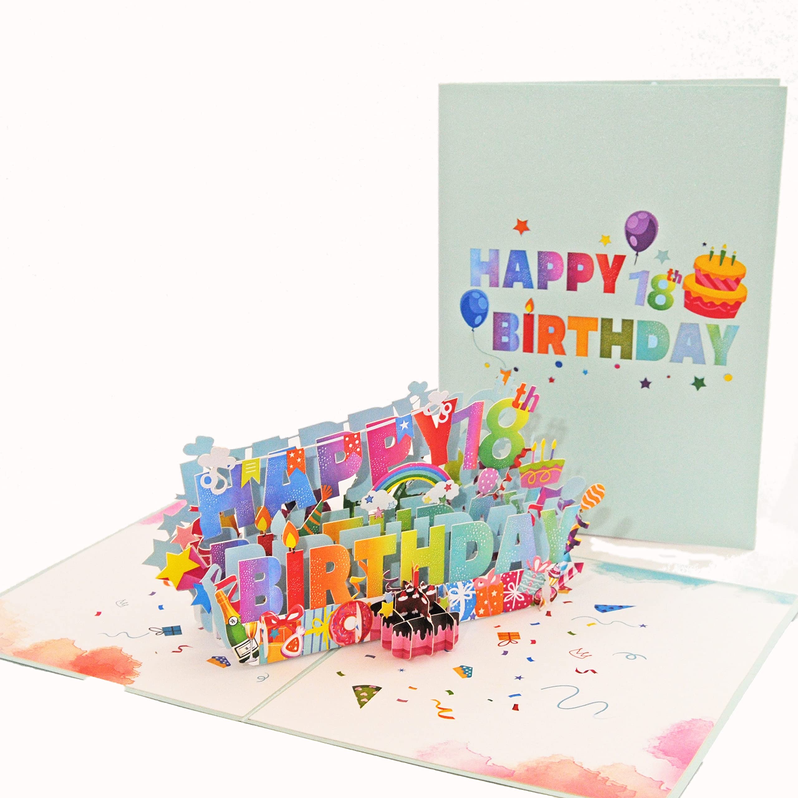 Biglietto Biglietti Auguri Compleanno Pop Up 3d 20 Anni con Busta e