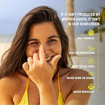 Raw Elements Tinted Daily Face Moisturizer - Mineral Sunscreen, 1.8 oz | All-natural mineral sunscreen, Non-nano zinc oxide, 95% organic, reef safe, SPF 30, in bio-resin tube