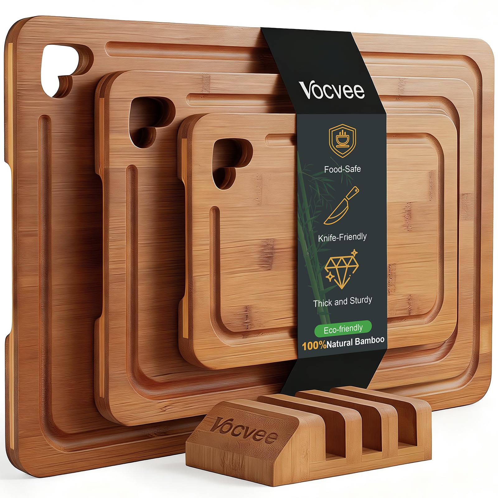 Vocvee Bamboo Cutting Boards