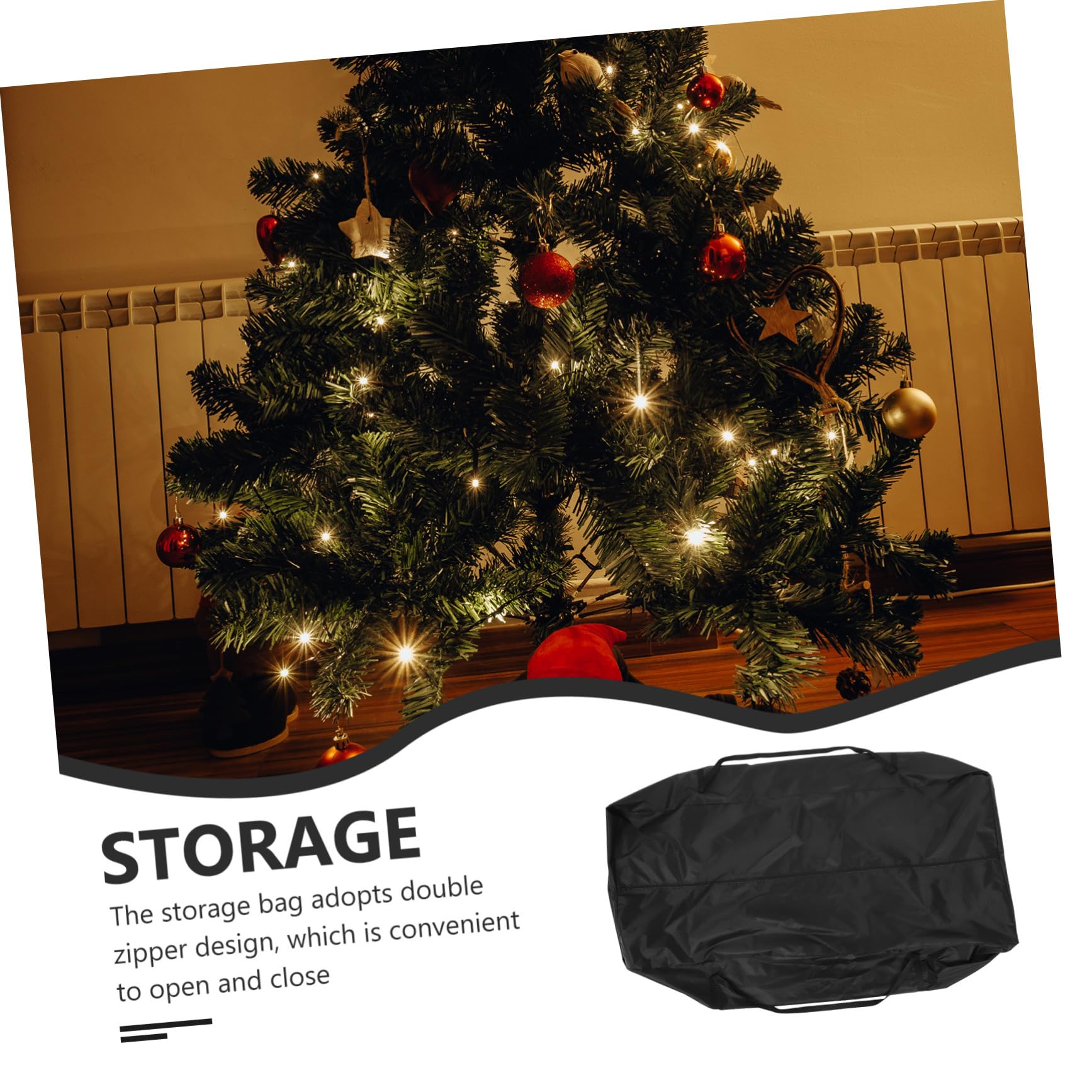 Borsa Stoccaggio Per Albero Natale Contenitore in Per Albero Natale e Pieghevole Supporto Portaoggetti Per Cuscini e Mobili Da Giardino
