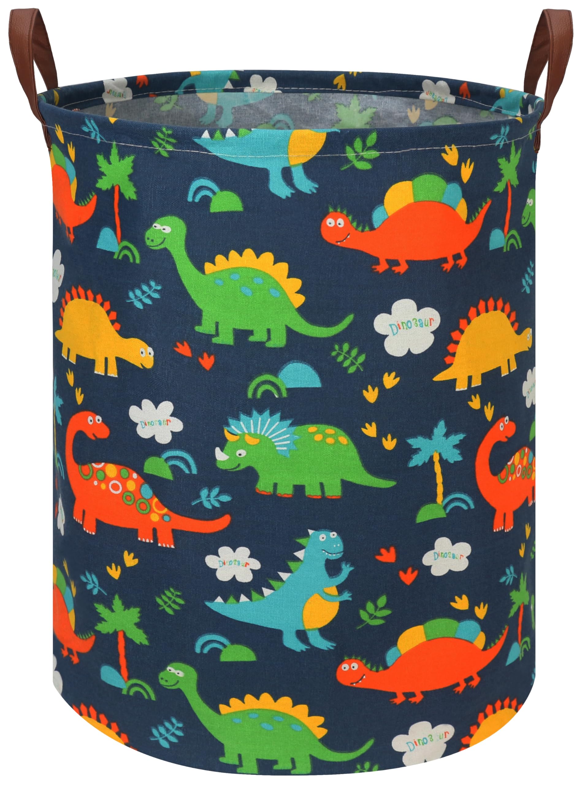 FXOLCSHE Dinosaur hamper for Kids,Dinosaur toy storage box,Waterproof folding laundry basket,Baby Toy Organizer,Nursery laundry basket,dinosaur room