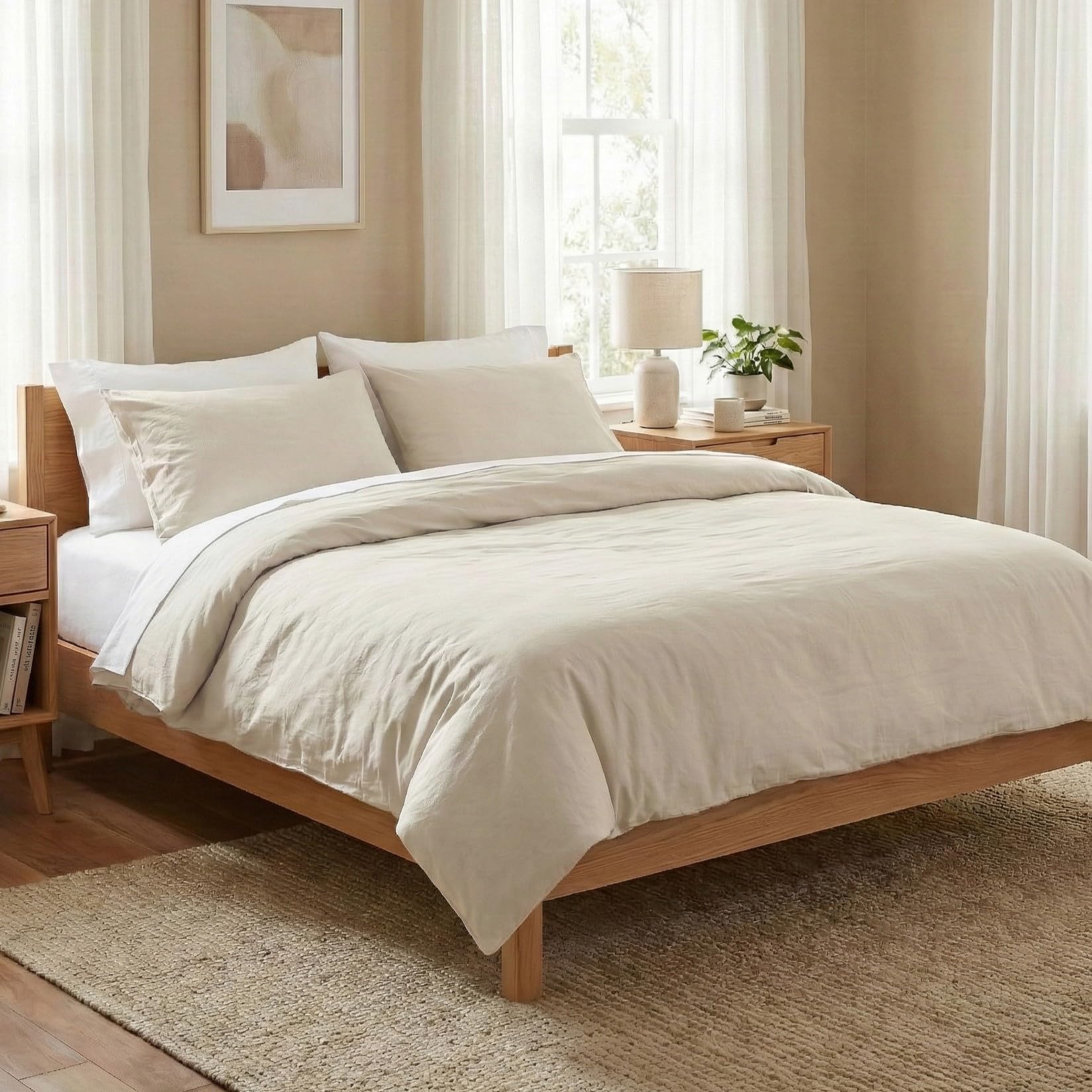 Amazon.com: BIOWEAVES 100% Organic Washed Cotton Percale Weave