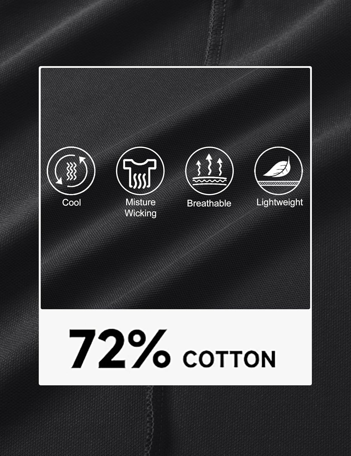 MAGCOMSEN Mens Polo Shirts with Pocket Cotton Pique Short Sleeve Collared Shirt Moisture Wicking Golf Shirts 3-Button Shirts - Image 5