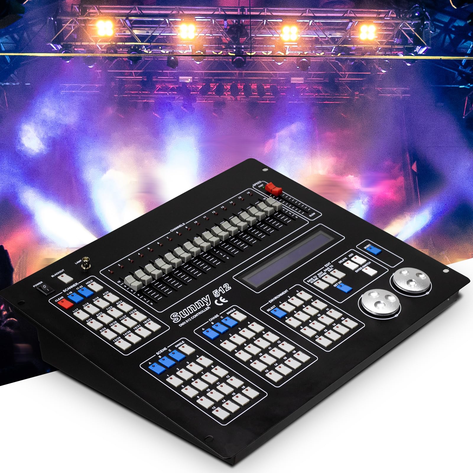 shehds dmx controller dmx512 dj controller led digital display dmx console dj equipment stage light controller