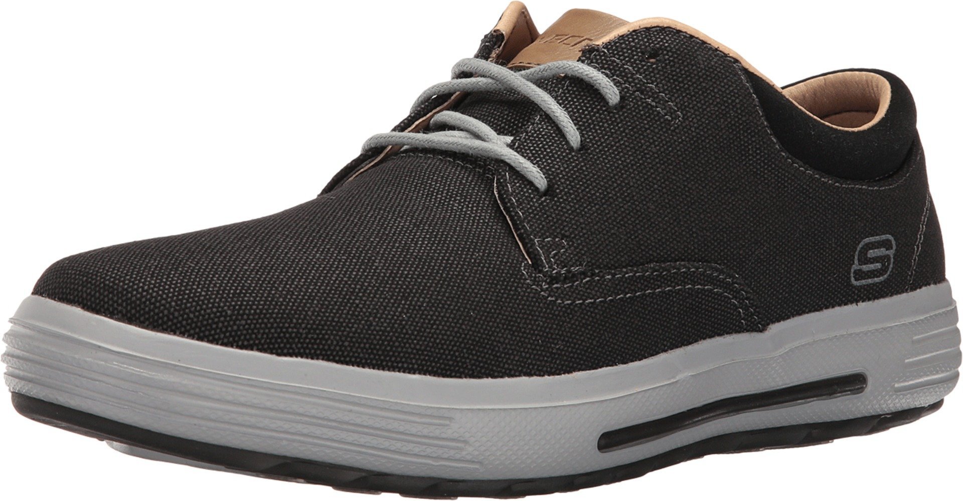 Skechers Classic Fit Porter Zevelo Black Canvas 12 E Wide