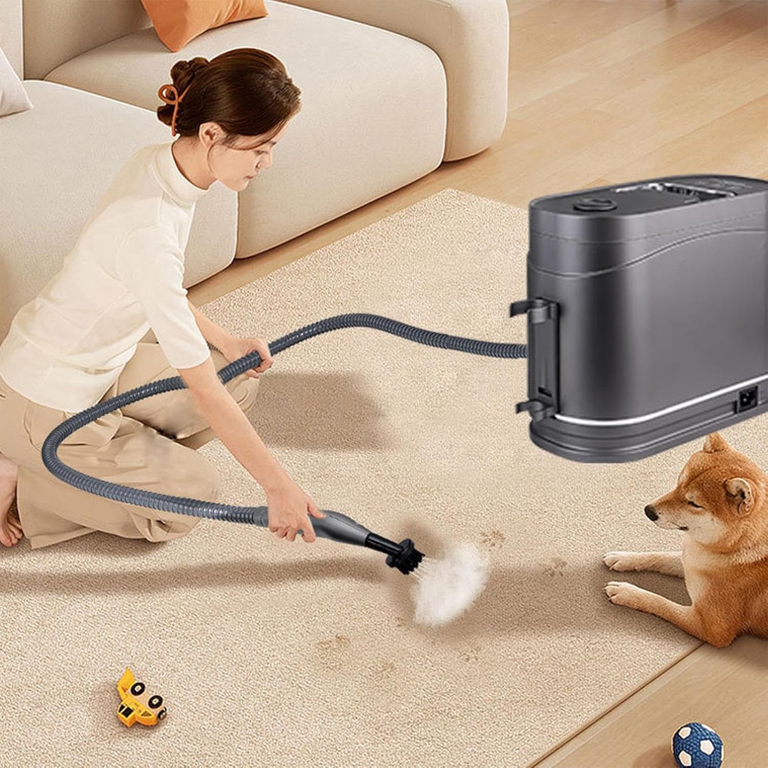 Fenteer Steam Cleaning Machine Adjustable Powerful Handheld High Pressure for Couch Detailing Furniture Toilet