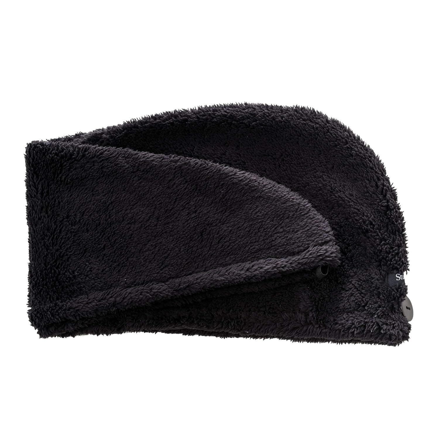 Super Absorbent Hair Towel Turban Wrap, Black by Studio Dry (SD8168BK) : Beauty & Personal Care