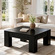 Tribesigns 39" Square Coffee Table for Living Room, Modern Farmhouse