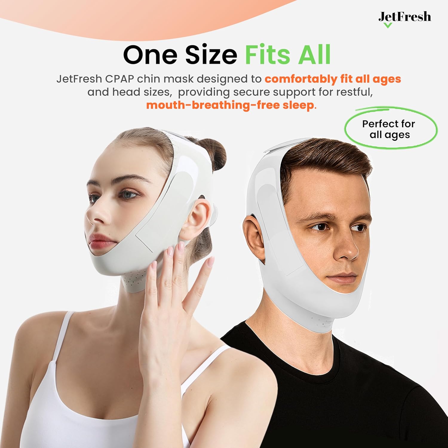 Chin Strap for Sleeping and Snoring - Grey Anti Snoring Device for Men and Women, Breathable and Skin-Friendly Snore Stopper with Adjustable Fit That Holds Jaw in Place & Supports CPAP Users - Image 6